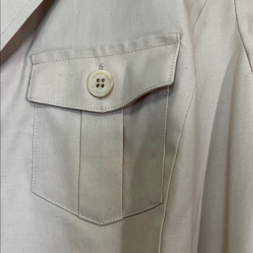 Brooks Brothers Cotton Belted Safari Shirt Dress Sz 8 - Picture 4 of 12